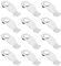 YINETTECH 12pcs Cadre Photo Clips Attache de Cintre Illustration Plaque Arrière Matériel de Fixation en Métal Clip de Cadre Ressort Tour Clip Suspendu Fournitures Ton Argent 35x13mm