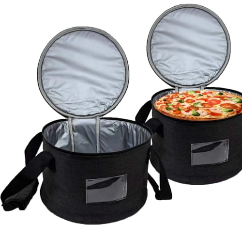 Kingshion Runde isolierte Auflaufformen-Tasche, wiederverwendbar, isoliert, für Kuchen, Kühltaschen für Potluck, Picknicks, faltbare Lunchtasche für Lieferung