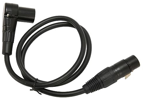 ciciglow 2,5 Fuß XLR-auf-XLR-Kabel, Winkelstecker auf Gerade Buchse, HiFi-Sound, Symmetrisches Kabel, Klarer Klang, Stabile Verbindung für Mikrofon-Lautsprecher-Mixer