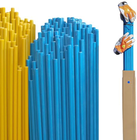 ProNaturShop Markierstab Fiberglas Blau 7mm x 130cm 100 Stück