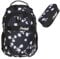 Elephant 2 Teile Set Rucksack Signature Hero Schulrucksack 12723 + Mäppchen Box (Black Flower 12842)
