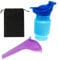 Shrinkable Urinal Portable Male Female Emergency Urinal Bottle with Funnel Storage Bag Reusable Toilet Pee Bottle for Camping Car Travel, 750ml