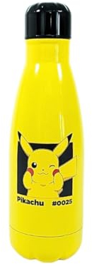 My sweety pop - Gourde - Acier Inoxydable – enfant – Adulte – Ado - Repas – 22,5cm – 500 ml - Hydratation - Idée Cadeau - Pokémon - Jaune