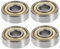 BCOATH 2sets Rollstuhl Vorderräder Stahl Lager Für Walker Lager Ersatz Teile 4 Stücke * 2