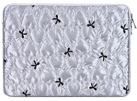 JUCHRZEY 15 Zoll Laptop Sleeve Case Schleife Grafik Preppy Laptop Hülle Tasche Geschwollene Laptop-Hülle for MacBook for iPad