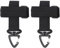 iCovalescent 2 Stück Handschuhhalter, Handschuhhalter Gürtel, Einstellbar Handschuhe Halter, Ideal für Feuerwehr Handschuhe, Einsatzhandschuhe Polizei, Gärten, Baustellen(Schwarz)