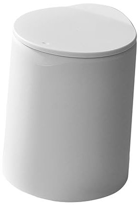 Ciieeo Sanitary Bin White Bathroom Bin Press Lid Trash Can Waste Storage Box Home Supplies