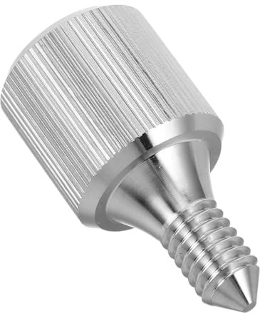 UKCOCO Schrauben Standmixer Schraube Kitchenaide Mixeraufsatz Schrauben Mixerknopf Ersatz Mixeraufsatz Knopf Flügelschraube Knopfaufsatz Edelstahl Silber