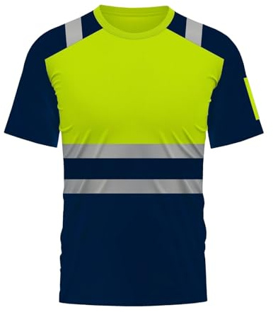 Arbeits Tshirt Herren Arbeit & Sicherheit Warnschutz Warnkleidung Hemd Gelb Neon Arbeitsshirts Tshirt Bunte Baumwolle Arbeitshemd Kariertes Hemd T-Shirt Orange Grün Warnweste