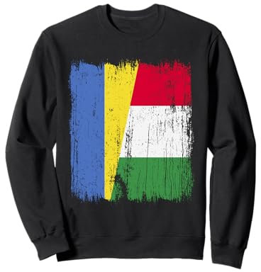 Ucraina Italia Mezza Bandiera Orgoglioso Ucraino Italiano Orgoglio Felpa