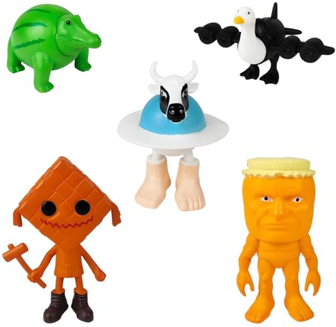 Moollyfox Italian Brainrot Figuren Set – Schreibtisch-Deko Figures mit Tung Tung Tung Sahur, Tralalero Tralala, Bombardino Crocodilo – Lustige 3D-Sammelfiguren für Regal, Büro& Geschenkidee