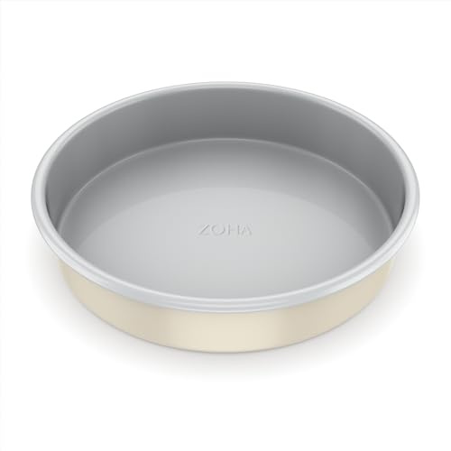 Zoha runde Backform Aluminium - Aluminium Backform für Tortenboden und Linzer Torten, Kuchenform rund, Alubackform zum Backen, Backformen rund für Torten, Cake Form Round - Tortenform hoch