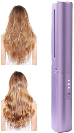 Misaakoeq Haarglättungskamm, elektrischer, antistatischer Styler, Keramik-Glättungskamm für Haare, für Frauen, Styling-Perücke, Zuhause, Reisen, Locken, Mädchen