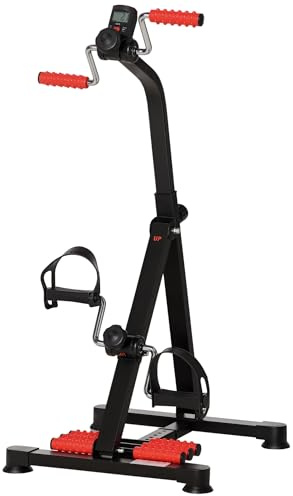 HOMCOM Pedaltrainer für Senioren Höhen- und Längenverstellbar mit Griff