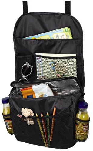 Hama Rückenlehnenschutz, Rücksitztasche mit Isolierfach, schwarz
