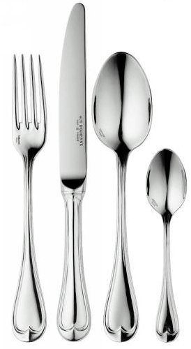 Cuillère à café en inox 18/10 de 3,5mm finition miroir - Lot de 6 Neuilly