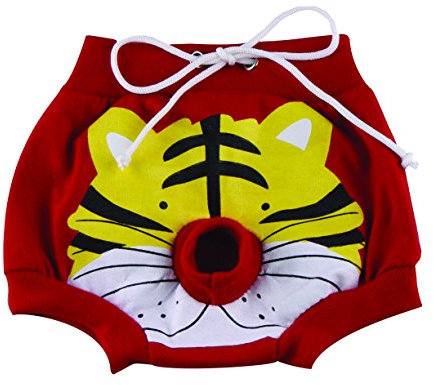 Doggy Dolly DSR035 Schutzhöschen für Hunde Tiger, rot, Größe : XXS