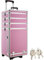 TecTake BEAUTY CASE PROFESSIONALE RIGIDO TRUCCO RICOSTRUZIONE UNGHIE NAIL ART VALIGETTA - disponibile in diversi colori- (Rosa)