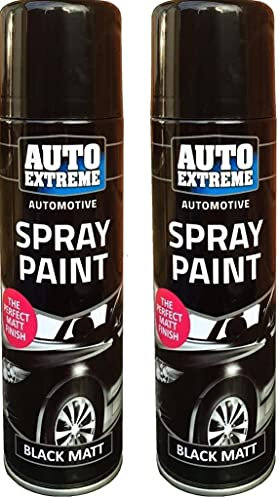 Wilsons Direct Auto Extreme Black Matt Spray Paint Perfect Matt Finish Car Wheel Van 250ml New (1)