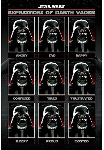 Poster 34180 Expressions of Darth Vader