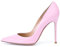 EDEFS Spitze Damen Pumps Bequeme Lack Stilettos Elegante High Heels Pink Größe EU39