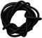 6mm Black Elastic Round Rubber Bungee Rope Shock Cord Tie Down Boat Caravan Cover Trailer Strap UV Stable 1/2/3/5/10/20/30/50 Meters - Black, 5m