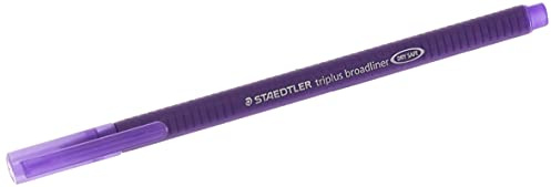 STAEDTLER triplus 338 Feinschreiber violett 1 Stück - Fineliner (Violett, Violett, Dreieck, Tinte auf Wasserbasis, 0,8 mm, Deutschland)
