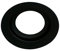 White/Black Metal Lamp Shade Reducer Plate for ES/E27 to BC/B22 Light Fitting Lampshade Ring Washer Fitter (Black)
