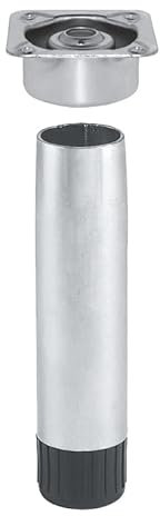 Pied acier Ø28 avec embase - Hauteur : 120 mm - CAMAR