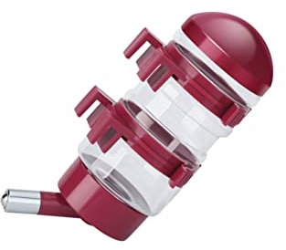 OxyPlay Wasserflaschenspender für Hundehütte, tropffrei, 400 ml, tropffrei, für Haustiere, Wasserkessel mit automatischem Füttern, 400, rot