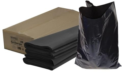 Heavy-Duty Black Refuse Sacks (Pack 100)