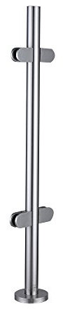 Panana Stainless Steel Balustrade Posts Grade 304 with Glass Clamps Rubbers & End Caps Landing Staircase Various Options (Mid Post 900mm)