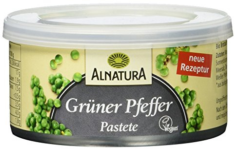 Alnatura Bio Pastete Grüner Pfeffer, vegan (1 x 125 g)