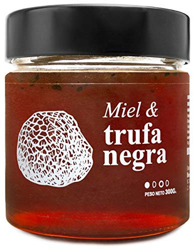 Miel con Trufa Negra - 100% Natural Pura de Abeja, Cruda, 300gr - Origen: El Bierzo, España