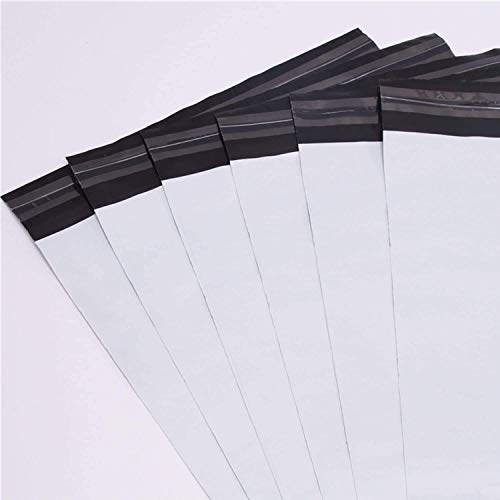 logei® 100St Plastik Versandtaschen Versandtüten Folienversandtaschen Versandbeutel Warenbeutel aus Plastik für Kleidung und Textilien selbstklebend, undurchsichtig (25cm*30cm+5cm)