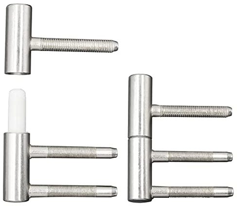 ZUZGO charnières de porte paumelle gonds porte acier pour porte intérieure en bois (2 pièces)