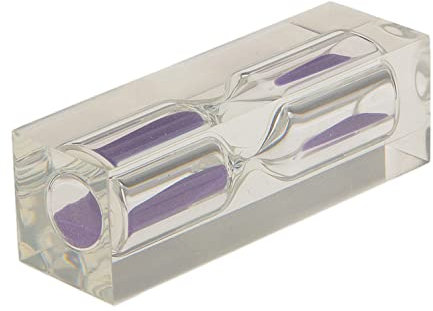 BAWAQAF Sablier en acrylique de 3 minutes pour thé, café, cuisine