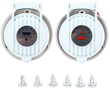 Aramox 1 Paio DC 12V/24V Interruttore a Pedale per Salpa Ancora su e Giù con Vite Universale per Ancoraggio per Barche Marine