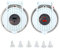 Aramox 1 Paio DC 12V/24V Interruttore a Pedale per Salpa Ancora su e Giù con Vite Universale per Ancoraggio per Barche Marine
