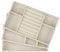 Jewelry Trays Organizer Set of 3 Velvet Stackable Jewellery Drawer Organiser Tray Earring Ring Necklace Bracelet Display Showcase Jewelry Storage Trays, 3 Style (Beige)