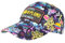 Kappe Plata o Plomo Gelb und Violett Strass Streetwear Colombia Baseball, gelb, One size
