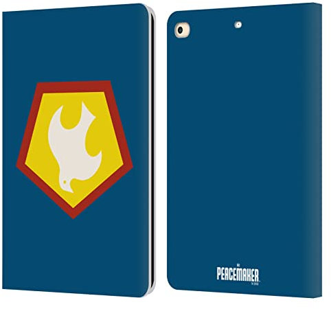 Head Case Designs Offizielle Peacemaker: Television Series Logo Graphics Leder Brieftaschen Handyhülle Hülle Huelle kompatibel mit Apple iPad 9.7 2017 / iPad 9.7 2018