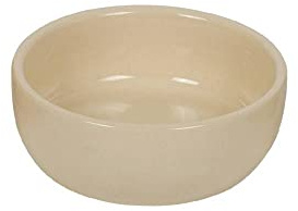 Nobby Keramik Napf Kaunis, Creme/Creme, Ø 13,5 x 5,5 cm, 0,30 l, 1 Stück