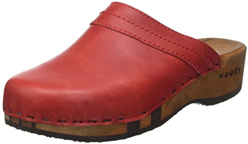 Woody Damen Hanni Holzschuh, Rosso, 40 EU