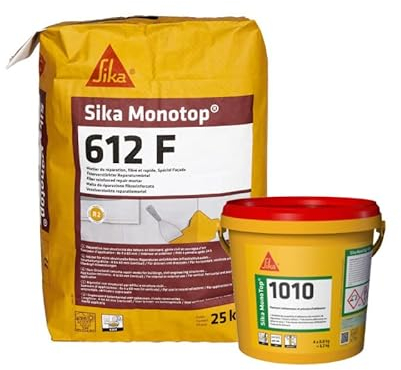 Paquete de mortero y reparación SIKA - SikaMonoTop 1010 3,2kg - SikaMonotop 612F 25kg