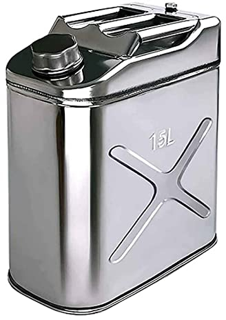 Kraftstoffkanister Benzinkanister Kraftstoff Benzinkanister Tragbarer 15L / 20L Gastank, Benzinkanister Aus Edelstahl 304, Kraftstofftank Mit Schlauch, for Motorräder Und Autos (Size : 20l)