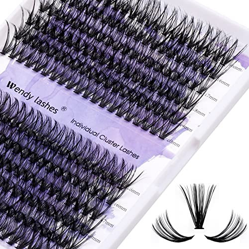 Faux Cils Individuels 240PCS Cluster Cils Volume Russe 0.07mm D Curl Mixte 16-20mm 30D+40D Cluster Extensions de Cils Individuels Bouquet Effet 3D Cluster Eye Lashes(30D+40D-0.07-D-MIX16-20)