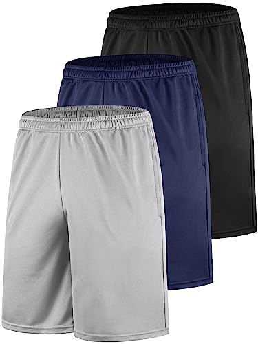 Teesmen 3er Pack Shorts Herren Gymshorts Trainingsshorts Sporthose Kurze Hosen Laufshorts männer (Multicolor set3 3XL)