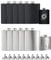 Lot de 10 flasques de 227 ml en acier inoxydable pour hommes et femmes - Cadeau de mariage et de fête - Avec 10 entonnoirs - Personnalisables pour gravure et marquage laser