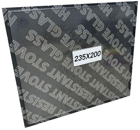 Chimsoc Cristal de repuesto para estufa Morso Panther (2110) (235 mm x 200 mm, rectangular)